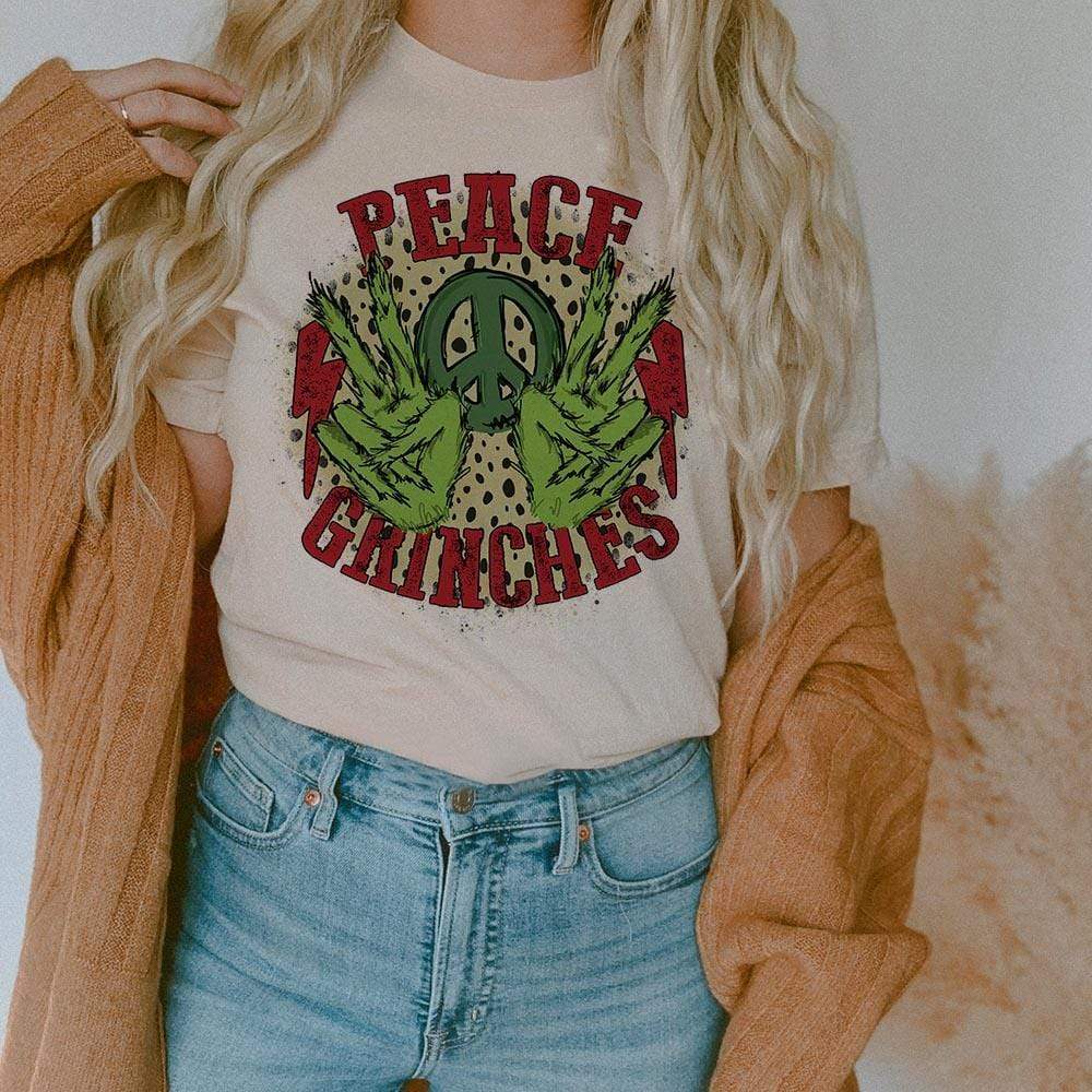 Peace Grinches Graphic Tee (made 2 order) LC