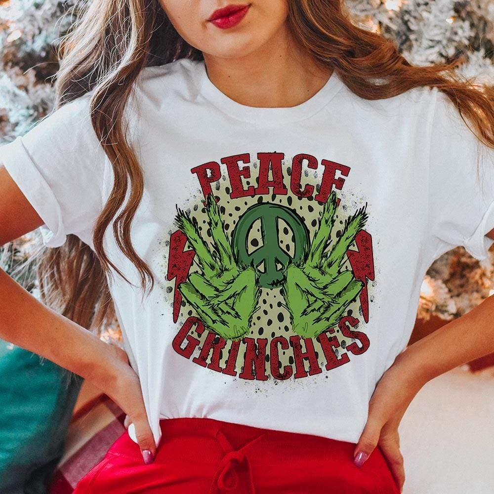 Peace Grinches Graphic Tee (made 2 order) LC