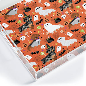 Dachshund Halloween Acrylic Tray (DS) DD