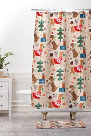 "Ole Christmas Dachshund" Foam Bathroom Mat (DS)