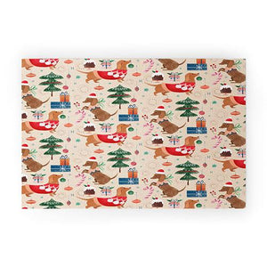 "Ole Christmas Dachshund" Welcome Mat (DS)