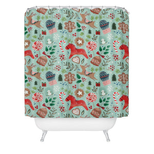 "Ole Christmas Gingerbread" Shower Curtain (DS)