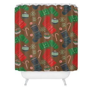 "Ole Christmas Ornaments" Shower Curtain (DS)