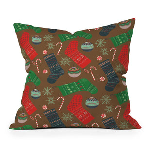 "Ole Christmas Ornaments" Indoor / Outdoor Throw Pillows (DS)