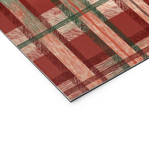 "Ole Red Christmas Tartan" Welcome Mat (DS)