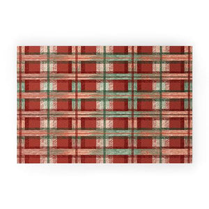 "Ole Red Christmas Tartan" Welcome Mat (DS)