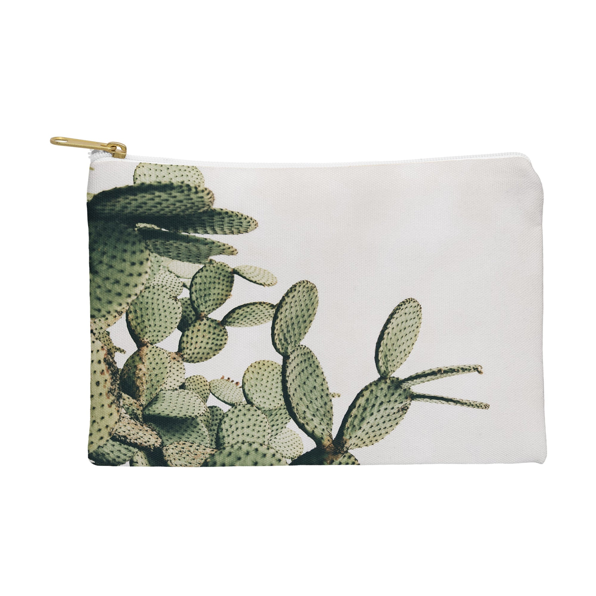 Clear Day Cactus Zipper Travel Pouch (DS) DD