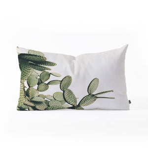 "Ole Clear Day Cactus" Oblong Throw Pillow (DS)