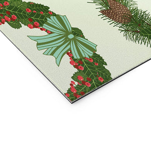 "Ole Christmas Wreaths" Welcome Mat (DS)