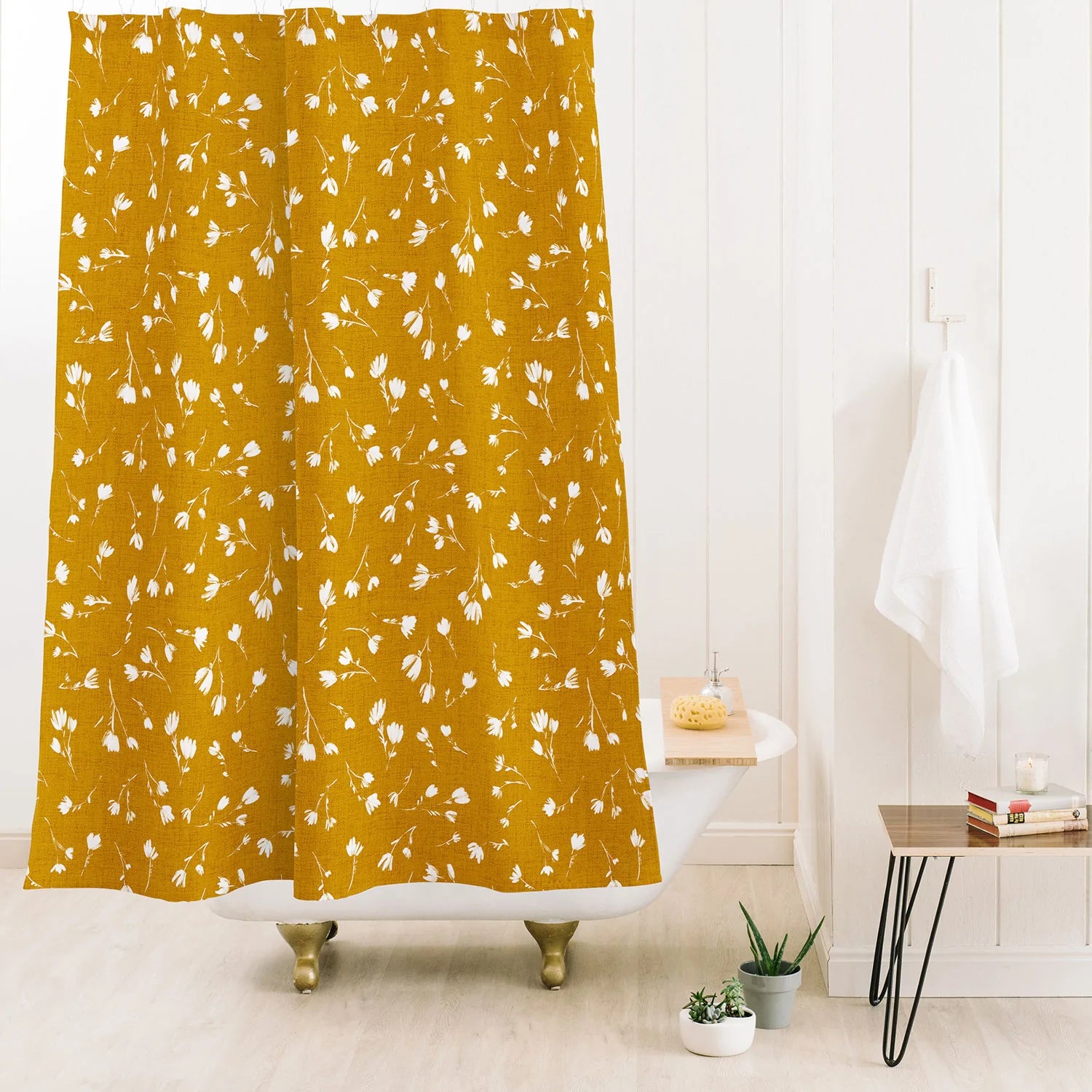 Libby Marigold Shower Curtain (DS) DD
