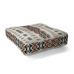 "Ole Western Tribal" Floor Pouf Pillow Square (DS)