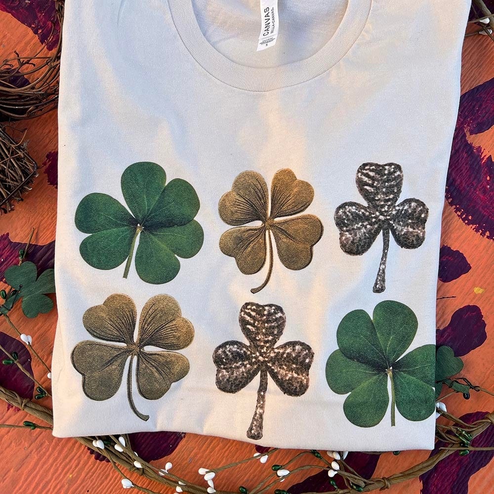 Rows of Clovers Graphic Tee (made 2 order) LC