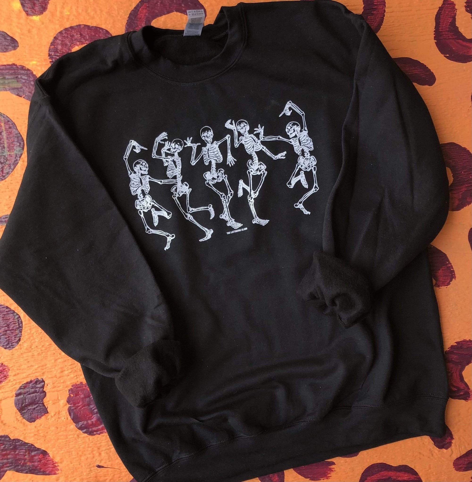 Skeleton Soiree Dancing Skeletons Sweatshirt (made 2 order)