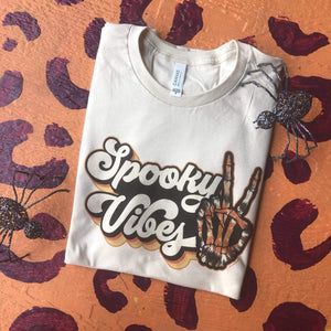 Spooky Vibes Graphic Tee (made 2 order) LC