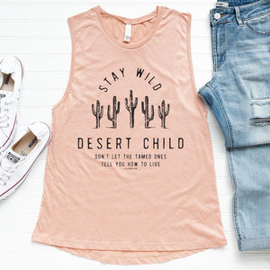 Stay Wild Desert Child Graphic Festival TANK Top (made 2 order) LC