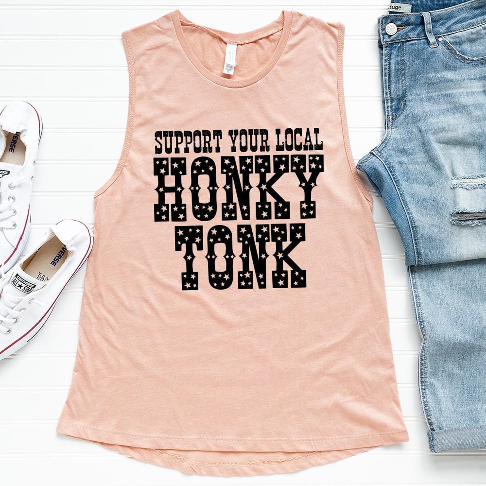Support Your Local Honky Tonk Festival TANK Top (made 2 order) LC