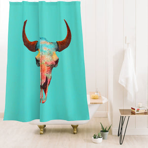 "Ole Turquoise Sky" Shower Curtain (DS)