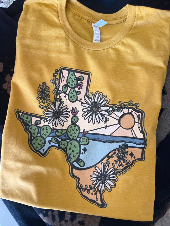 Texas Native Graphic Tee (made 2 order) LC Lil Bee's Bohemian