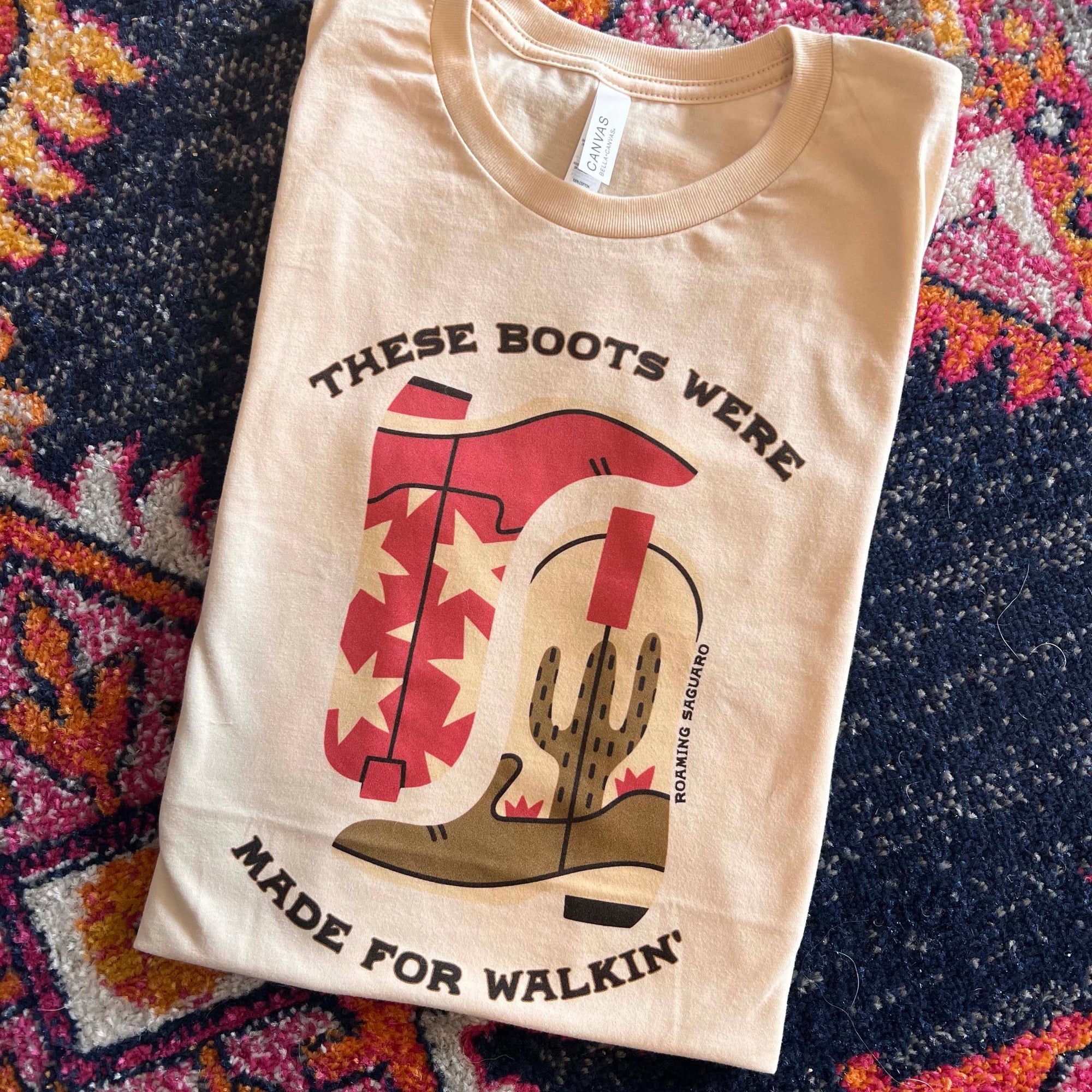 Boots Were Made For Walkin Cream Graphic Tee (made to order) LC