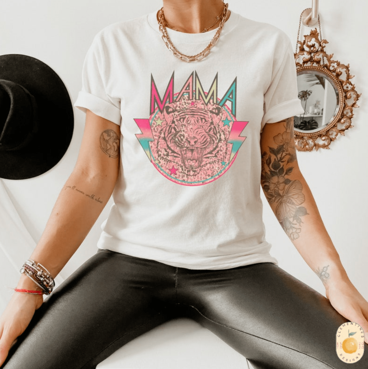 Tiger Mama Graphic Tee (made 2 order) LC