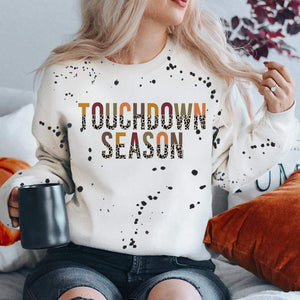 Touchdown Season White Graphic Sweatshirt (made 2 order) LC