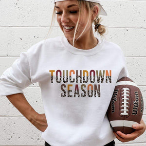 Touchdown Season White Graphic Sweatshirt (made 2 order) LC