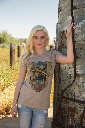 Whimsical Steer Hat Graphic Tee (made 2 order) RBR