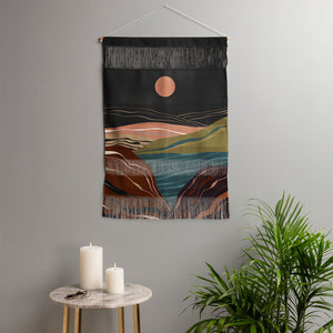 "Ole Mineral Inspiration" Woven Fringe Wall Hanging (DS)