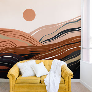 "Ole Mineral Landscape" Wall Mural (DS)