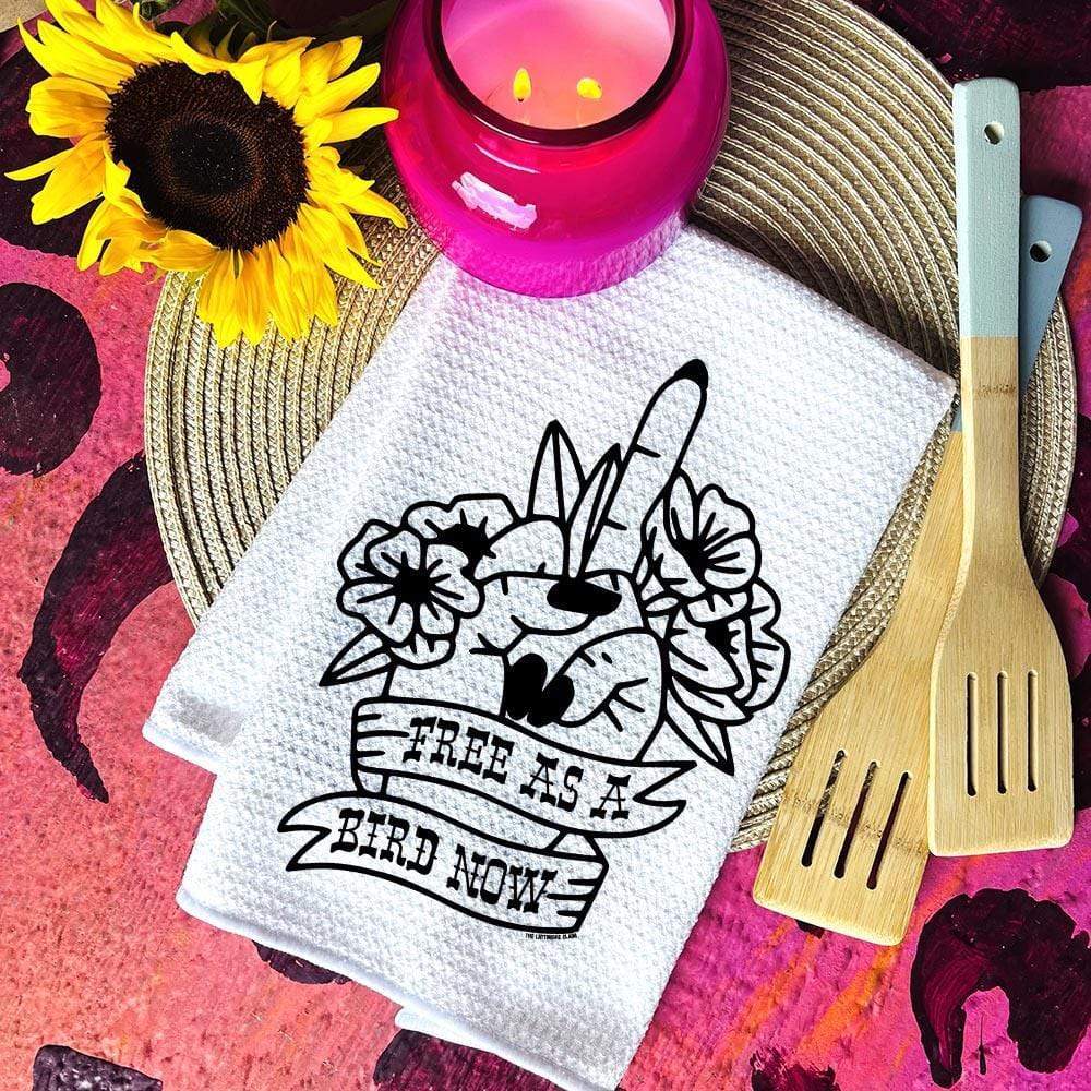 Free As a Bird Waffle Weave Decorative Hand Towel (DS) LC