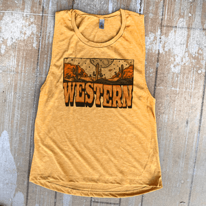 Western Graphic Festival TANK Top (made 2 order) LC
