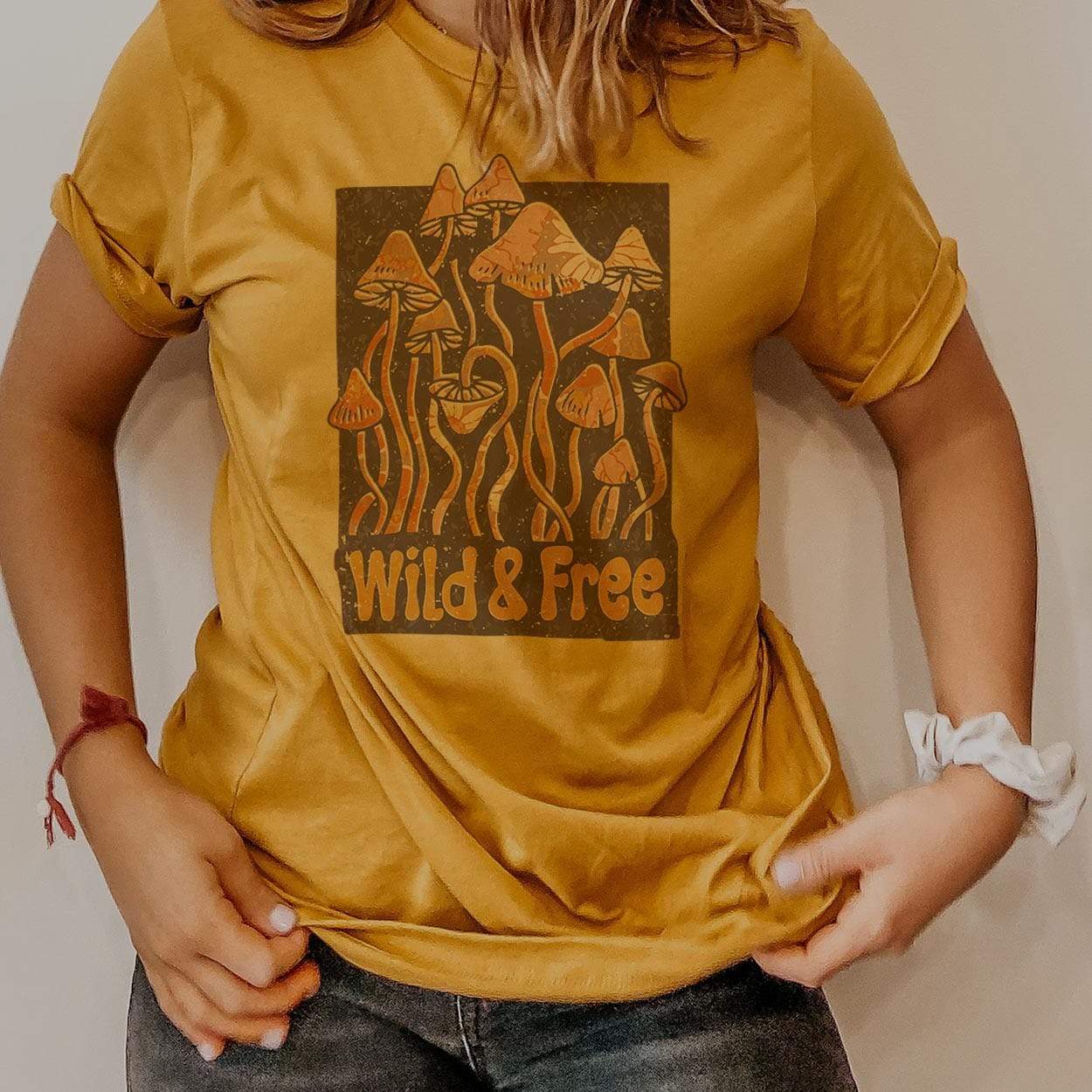 Wild & Free Magic Mushrooms Graphic Tee (made 2 order) LC